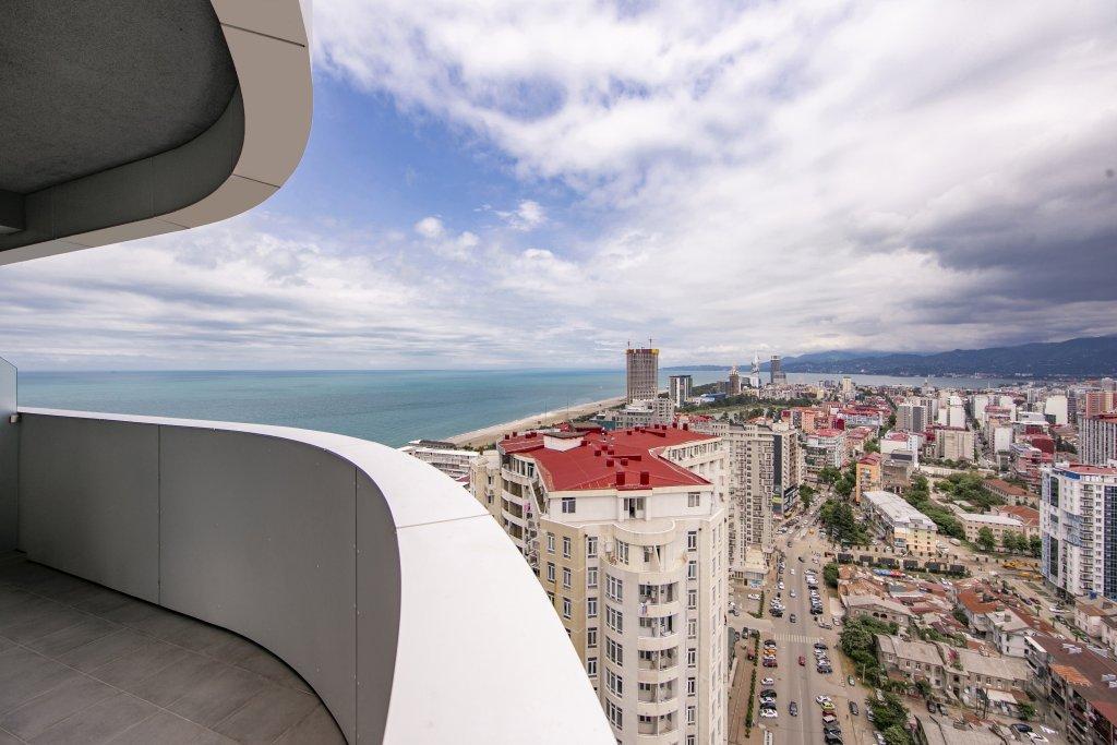 Alliance Palace Batumi Exterior photo View from the balcony of a Sky Tower apartment